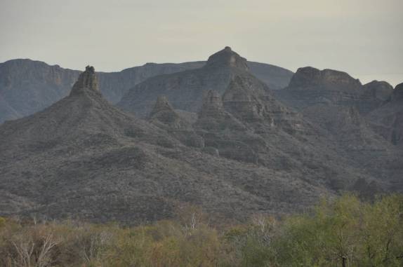 A região montanhosa de Loreto, na Baja California - México